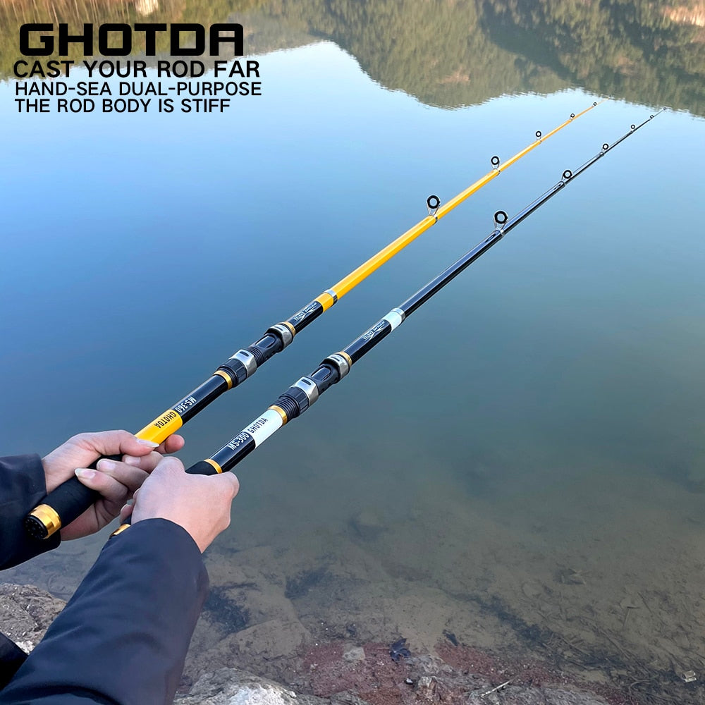 GHOTDA 2.1M -3.6M Carp Fishing Rod feeder Hard Carbon Fiber Telescopic Fishing Rod