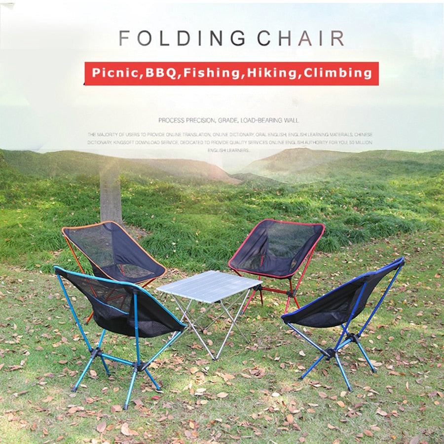 Portable Camping Beach Chair Lightweight Folding Fishing Outdoor camping Outdoor Ultra