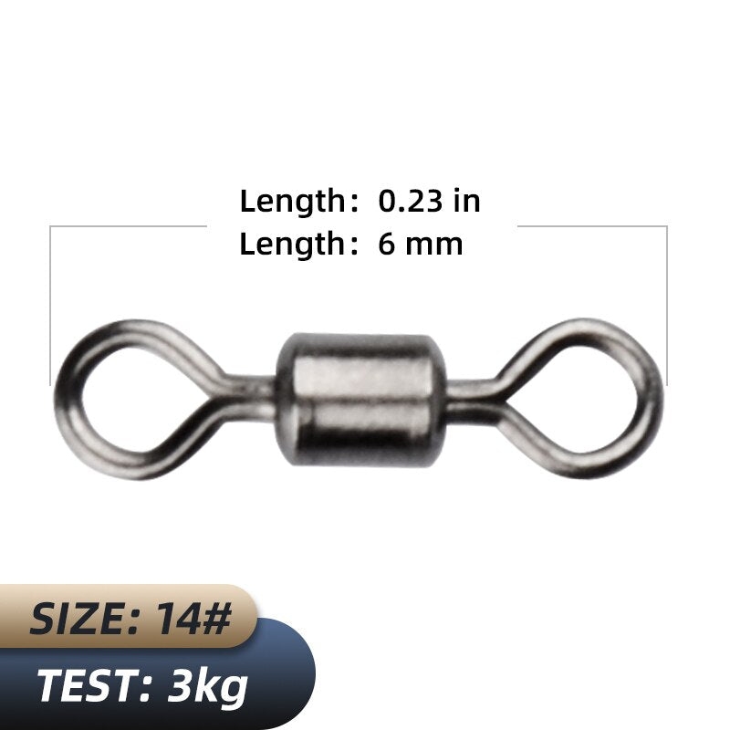 MEREDITH Fishing Accessories/Fishing Tools Bearing Swivel Solid Rings Connector Convenient safe