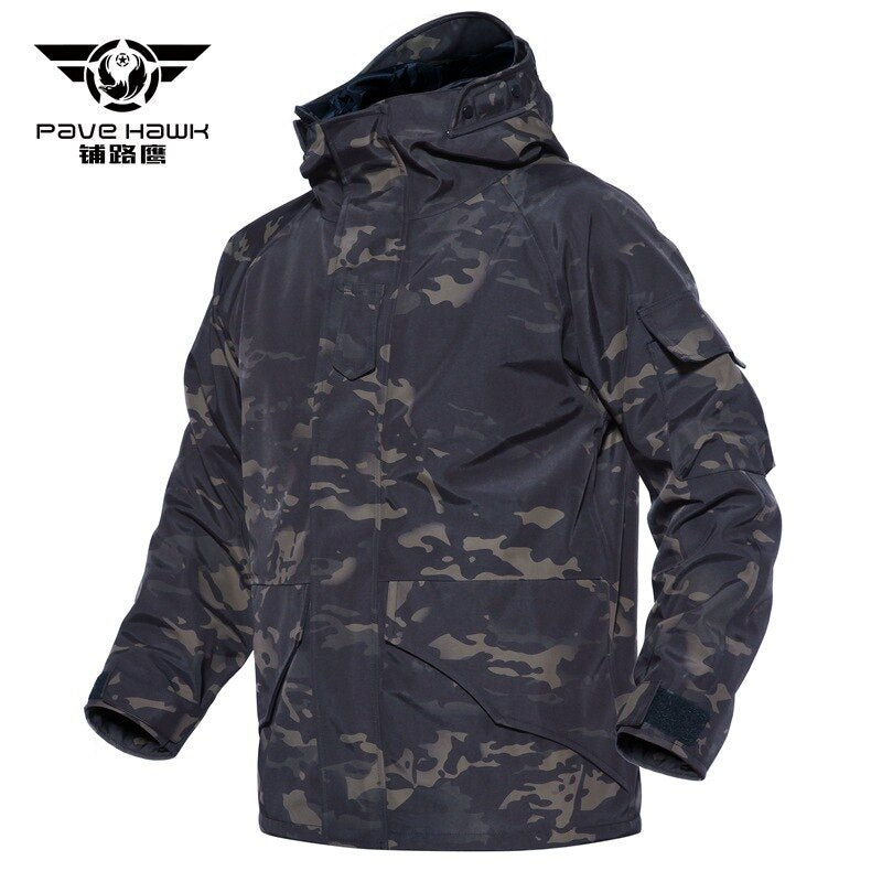 Men Winter Camouflage Thermal Thick Coat + Liner Parka Military Tactical Hooded