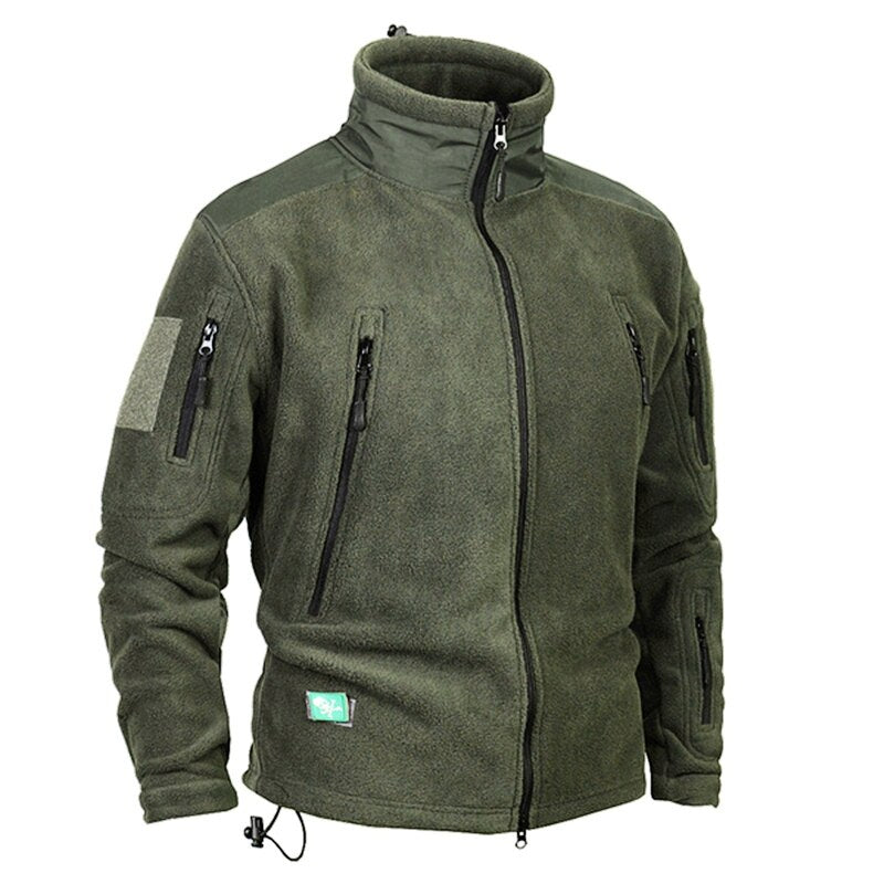 Mens Fleece Jacket Outdoor Riding Climbing Hiking Hunting Camping Outerwear Thermal