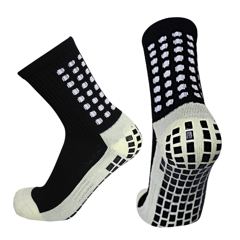 New Anti-slip Soccer Socks Men Women Outdoor Sport Grip Football Socks