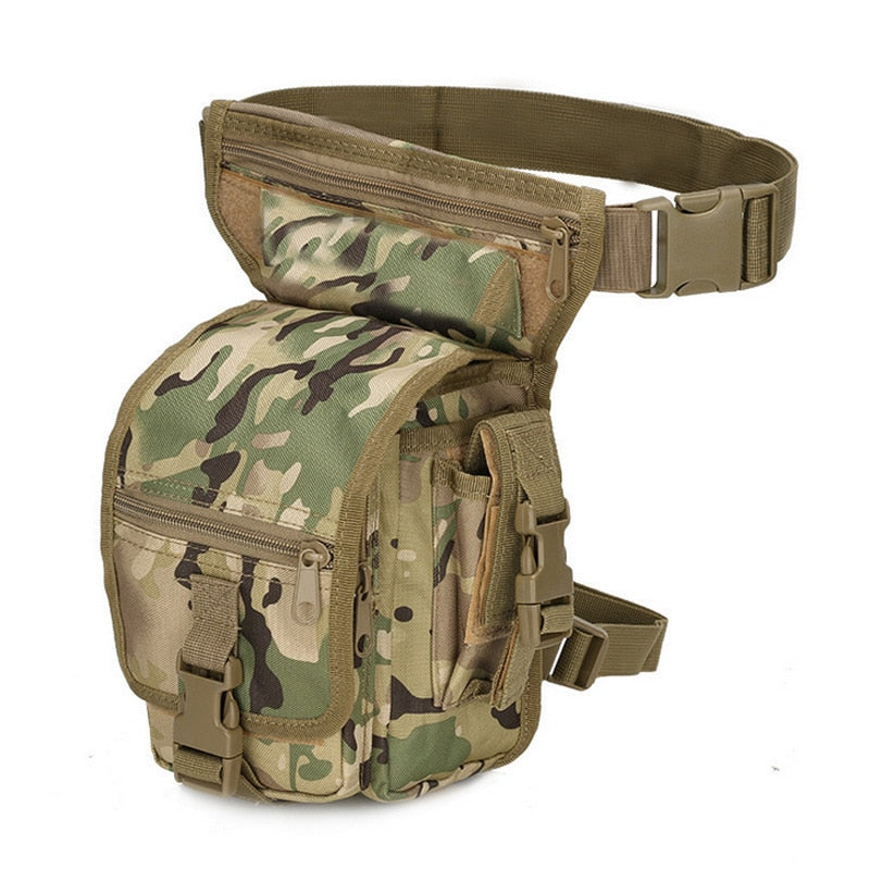 Nylon Tactical Gear Thigh Drop Leg Bag Men Outdoor Hunting Molle Bag Multipurpose Utility Bag