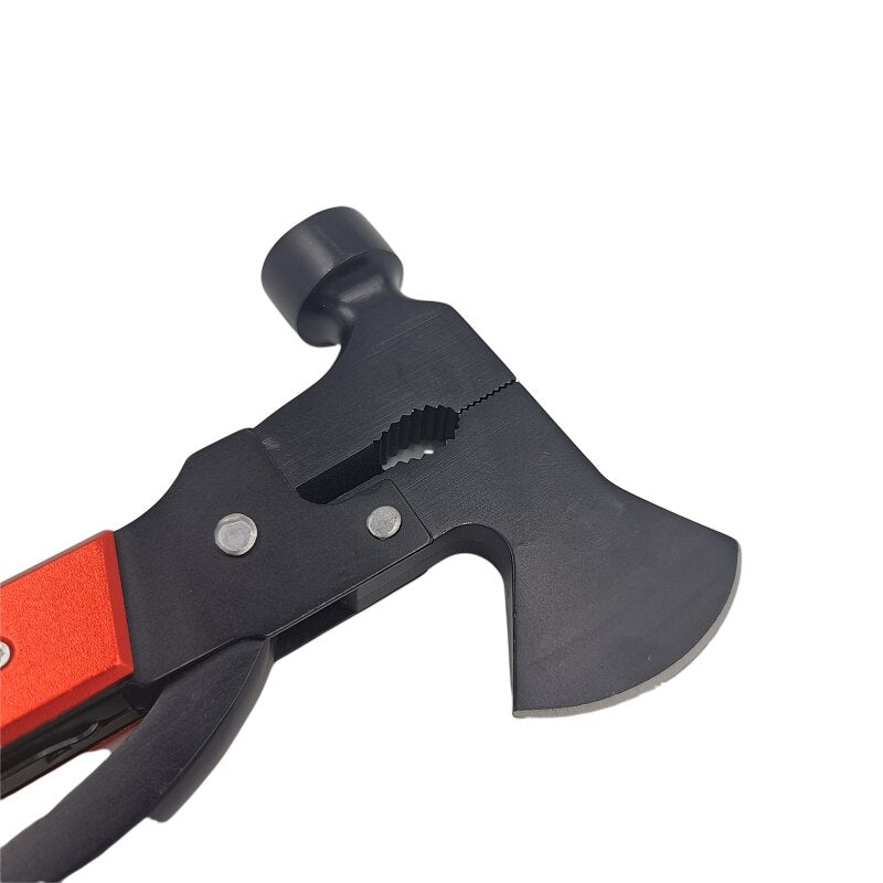 Folding Mini Knife Saw Screwdrivers Multifunctional Ax Outdoor Hammer Multitool  11 in 1