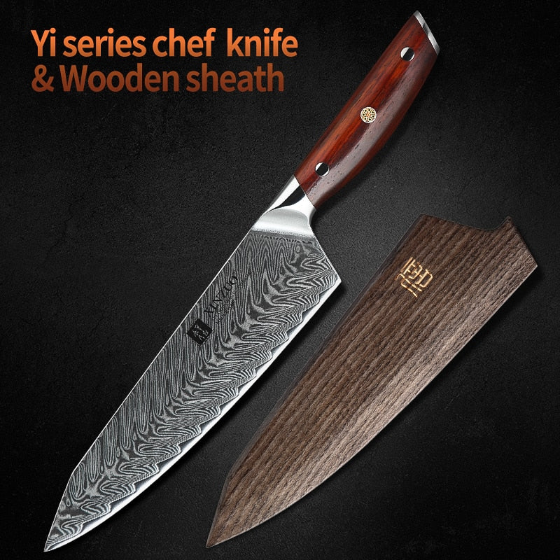 XINZUO 8.5 ''Inch Chef Knives Damascus Steel Japanese Kitchen Knives Damascus VG10