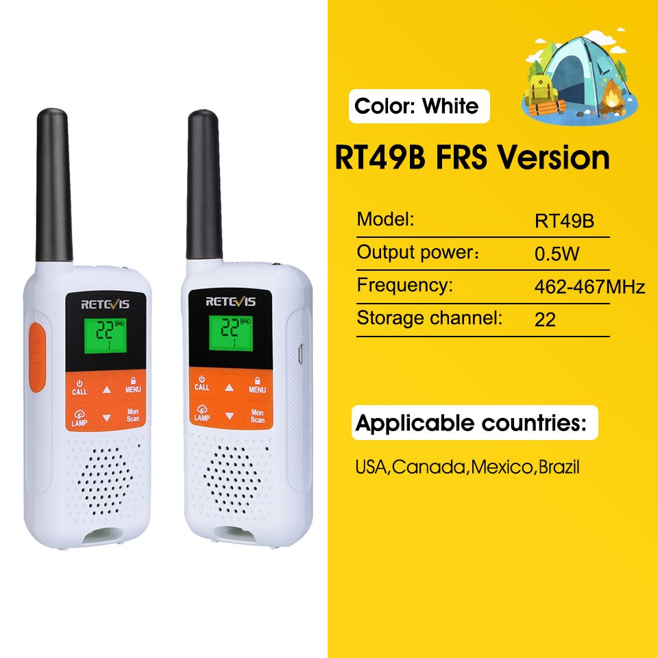 Retevis RT649B Walkie Talkie 2 or 4 Pcs PMR446 Walkie-talkies 1.8km for Motorola Two-way