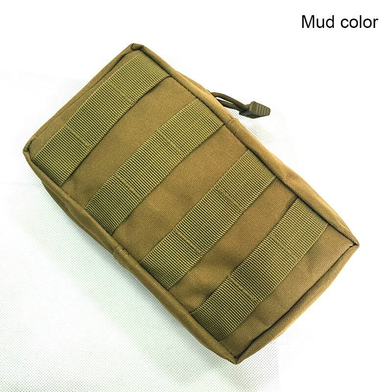 Men Tactical Molle Pouch Nylon Belt Waist Pack Bag Combat Military Vest EDC Gadget Hunting Pouch Camping