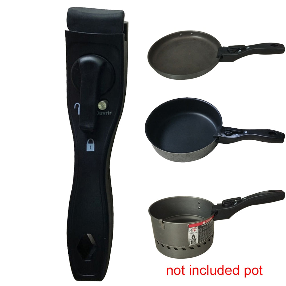 Removable Handle Induction Cookware Pot Silicone Chuck Detachable Bakelite Frying Pan