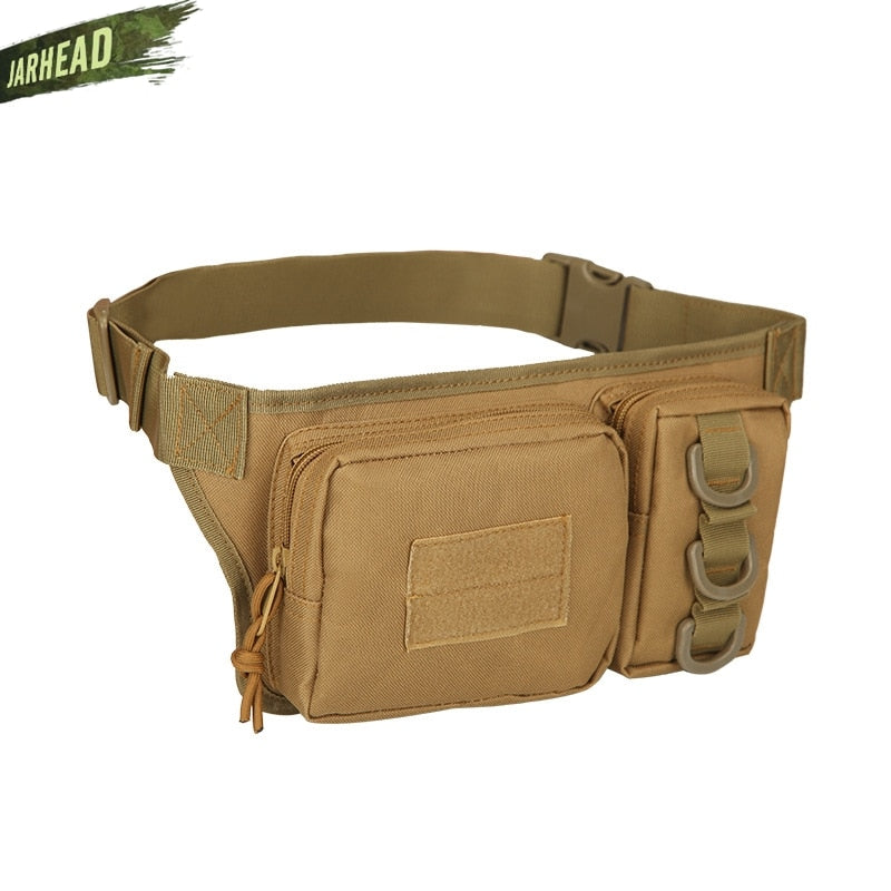 Tactical Waterproof Men Waist Pack Hiking nylon Waist Bag Outdoor Army Military Hunting