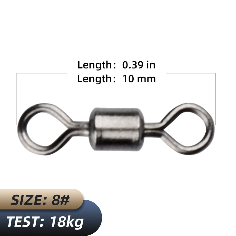 MEREDITH Fishing Accessories/Fishing Tools Bearing Swivel Solid Rings Connector Convenient safe