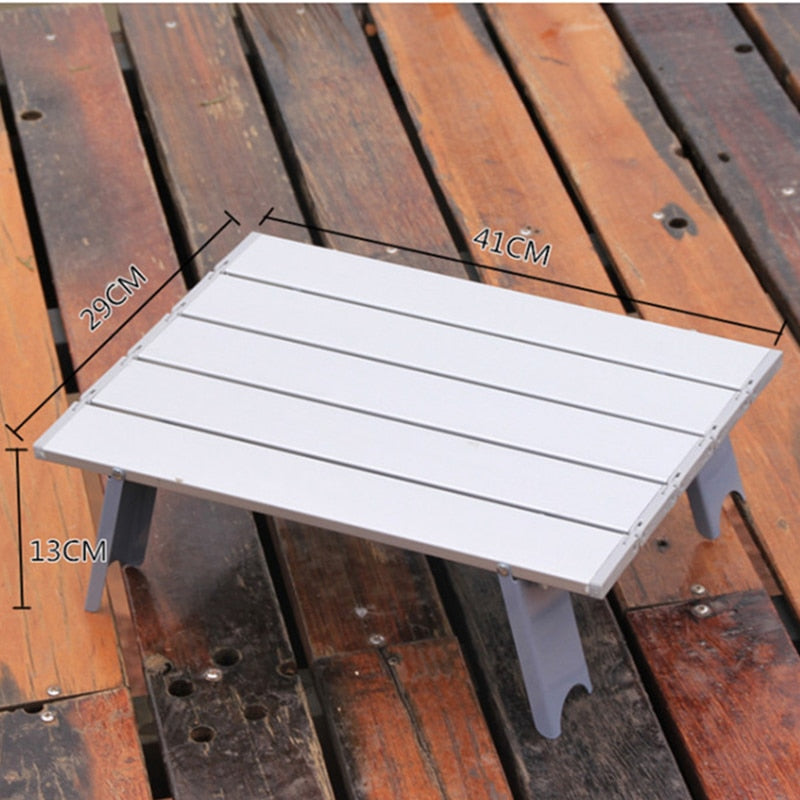 Aluminum Alloy Portable Table Outdoor Furniture Foldable Folding Camping Hiking Desk