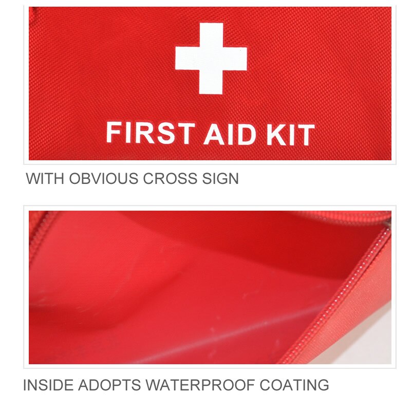 New Portable Waterproof First Aid Kit Bag Emergency Kits Case Only For Outdoor Camp Travel