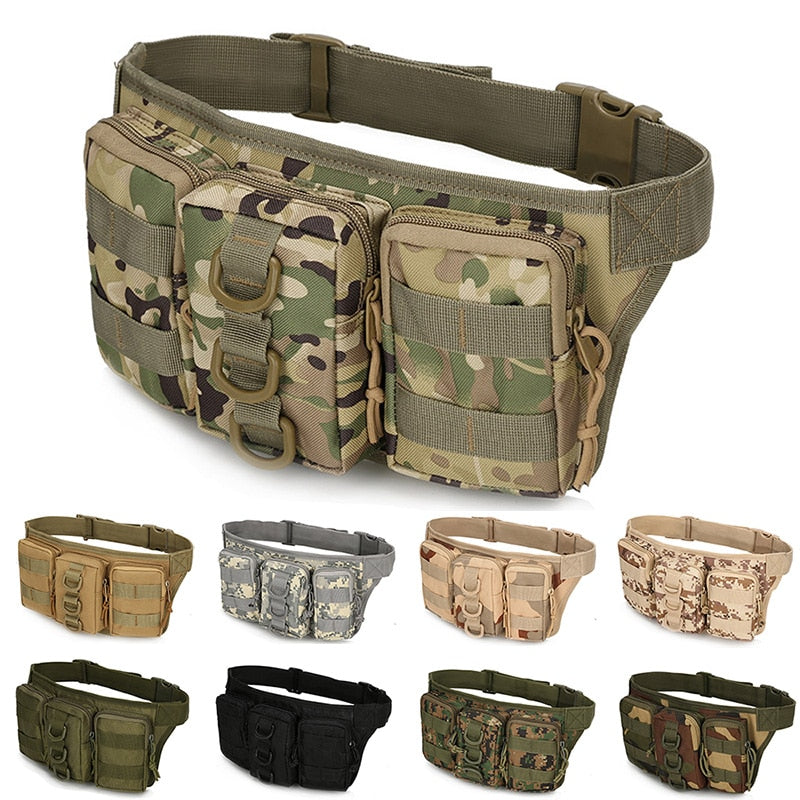 Molle Military Men Tactical Waist Bag Outdoor Sports Hiking Hunting Riding Army Pouch