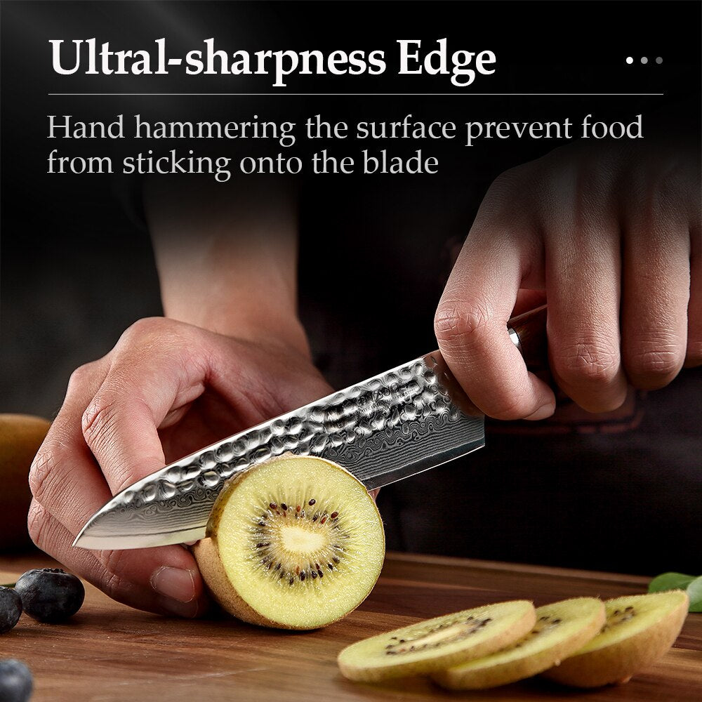 Utility Knife 67 Layers VG10 Damascus Stainless Steel Japan Chef Knife Kitchen Cook Knives