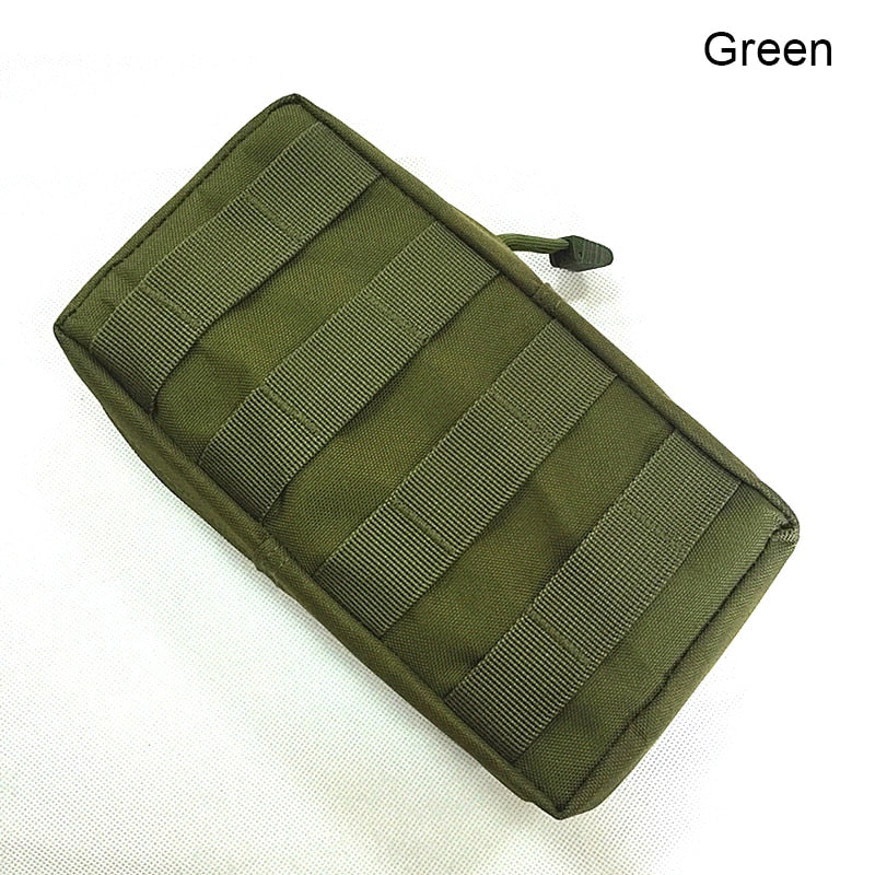 Men Tactical Molle Pouch Nylon Belt Waist Pack Bag Combat Military Vest EDC Gadget Hunting Pouch Camping