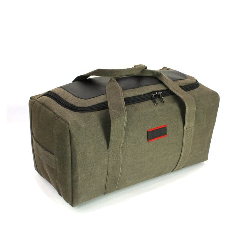 Large Capacity Canvas Travel Luggage Bag Outdoor Travel Duffle Bag