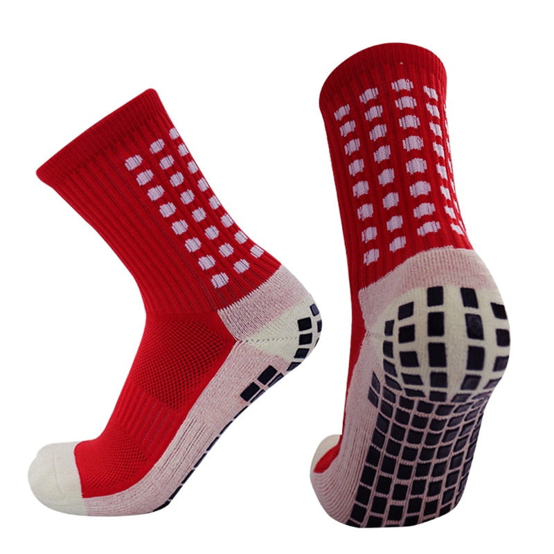 New Anti-slip Soccer Socks Men Women Outdoor Sport Grip Football Socks