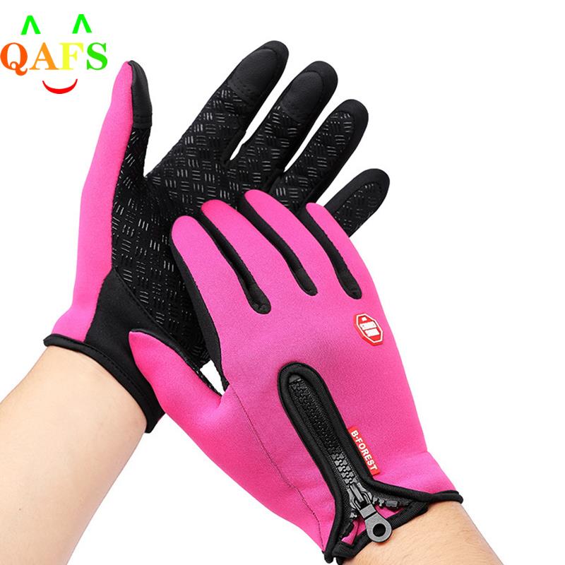 Outdoor Winter Gloves Waterproof Moto Thermal Fleece Lined Resistant Touch Screen Non-slip