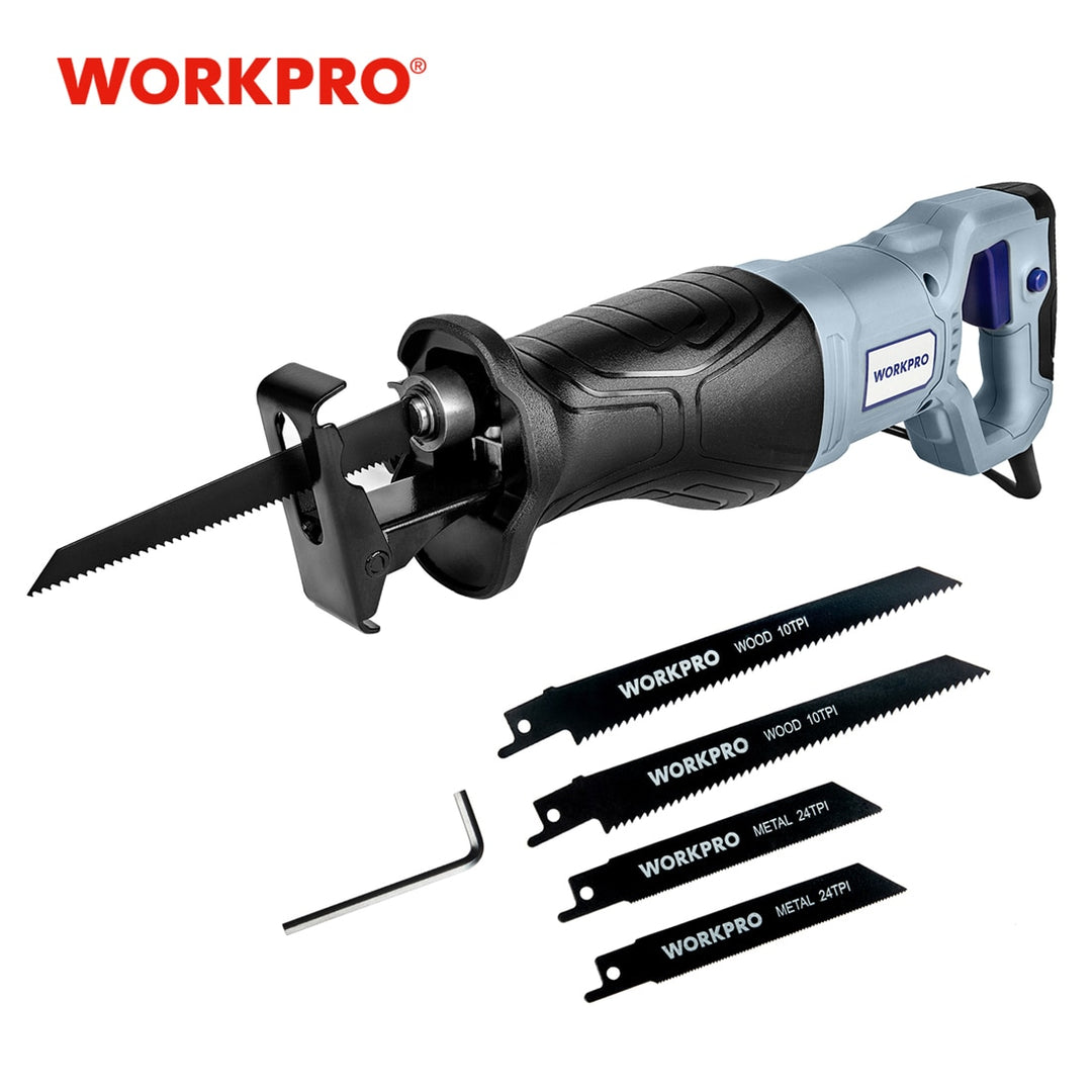 WORKPRO 20V Cordless Reciprocating Saw 1-inch Stroke Length For Wood & Metal Cutting