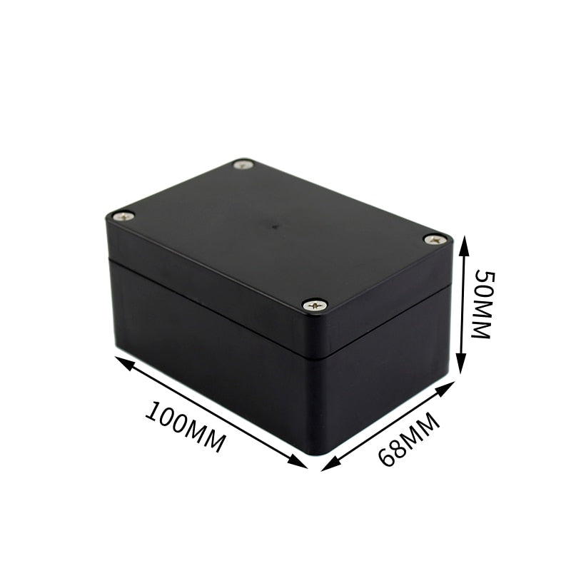 Black Box Outdoor Waterproof Case Plastic Box Electronic Project Case Instrument