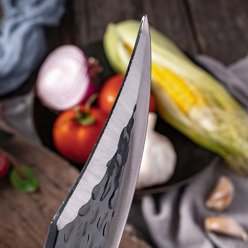 6'' Meat Cleaver Butcher Knife Stainless Steel Hand Forged Boning Knife Chopping Slicing