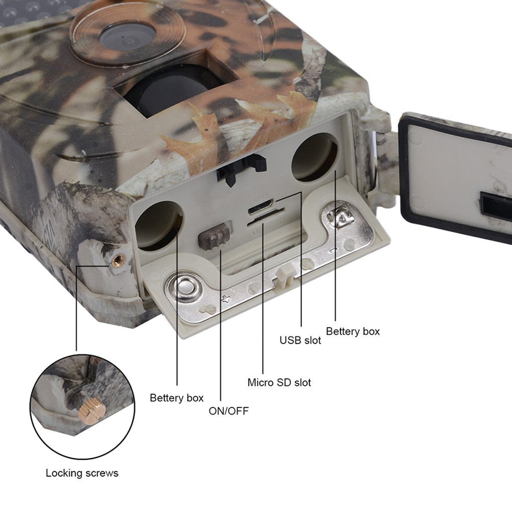 NEW JPEG/AVI Trail Wildlife Camera 12MP 1080P Night Vision Cellular Mobile Hunting Cameras IP65