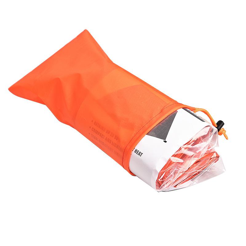 Orange Emergency Shelter Tents Waterproof Thermal Blanket Camping SOS Shelter Aluminum Tent