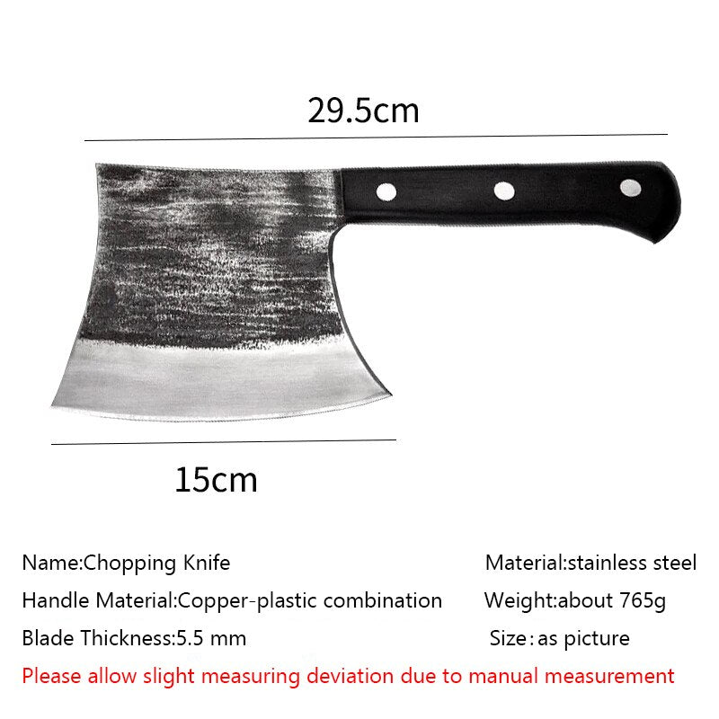 Cleaver Bone Knife Meat Kitchen Chopper Butcher Knife