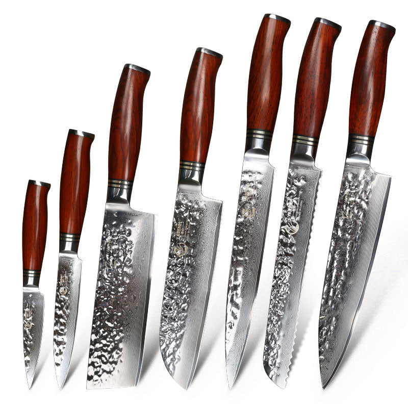 YARENH Professional Chef Knife Set - Japanese Damascus Stainless Steel Knives Sets