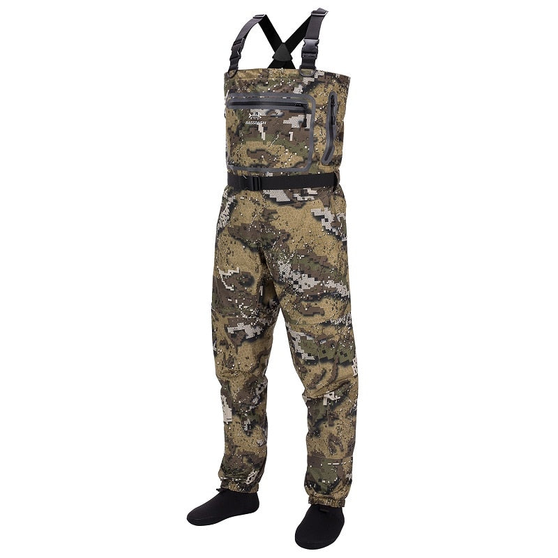 Bassdash Veil Camo Chest Stocking Foot and Boot Fishing Hunting Waders for Men Breathable