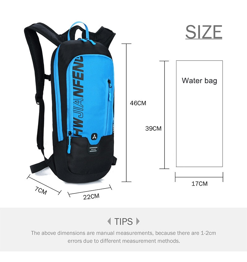 Bicycle Bag Waterproof Bike Backpack Nylon Cycling Hiking Camping Hydration Backpack