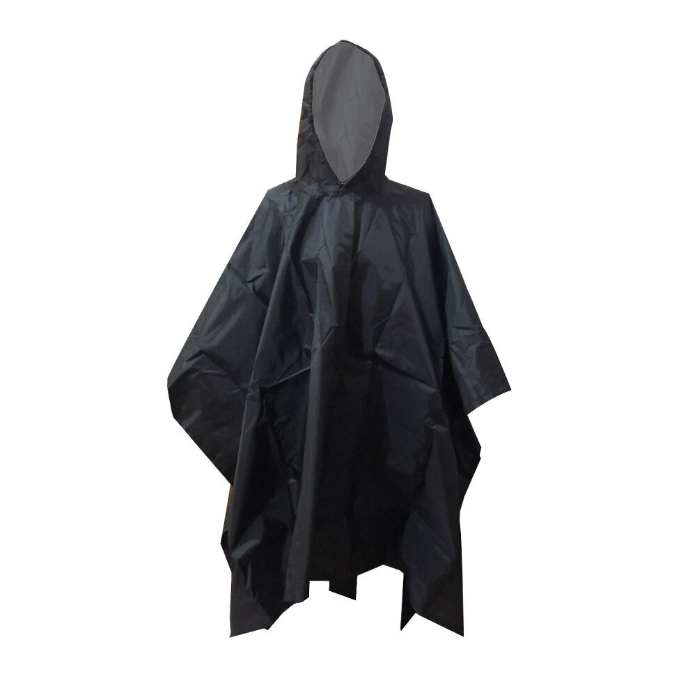 Raincoat Women Men Jacket Hooded Poncho for Outdoor Hiking Travel