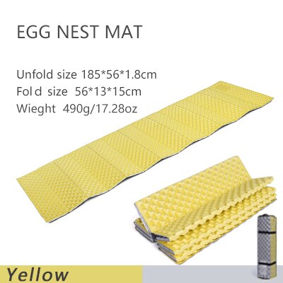 Widesea Camping Sleeping Mat Pad Portable Picnic Foam Bed Mattress Travel Trekking