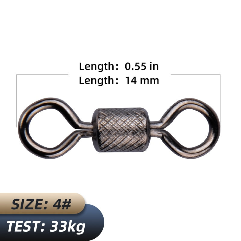 MEREDITH Fishing Accessories/Fishing Tools Bearing Swivel Solid Rings Connector Convenient safe