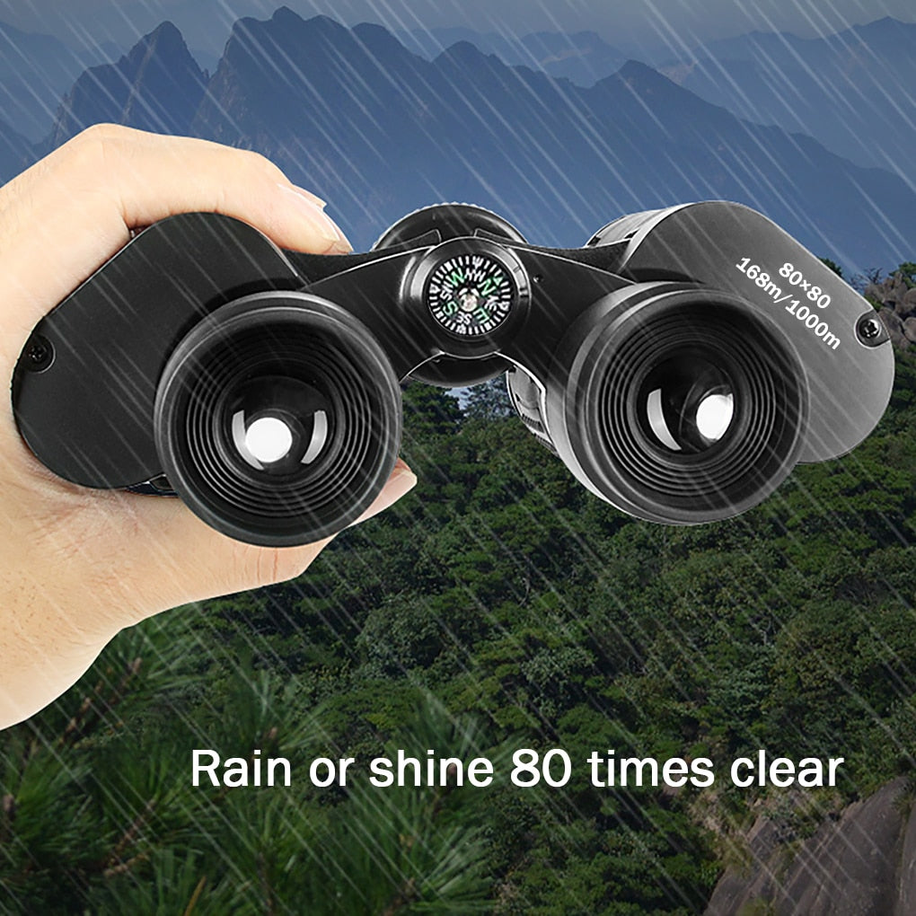 Binoculars Long Range HD High Power Telescope Optical Glass lens Low light night vision