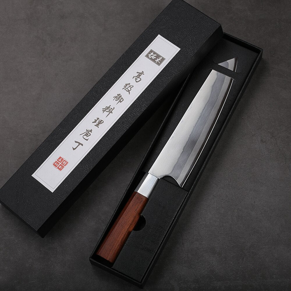 TURWHO 8 Inch Japanese Chef Knife 7-Layer 440C Damascus Stainless Steel Kitchen