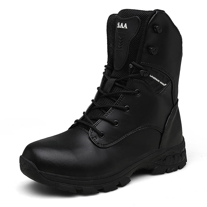 High Top Tactical Boots Men Shoes Waterproof Hiking Outdoor Hunting Mountain Desert Combat Military