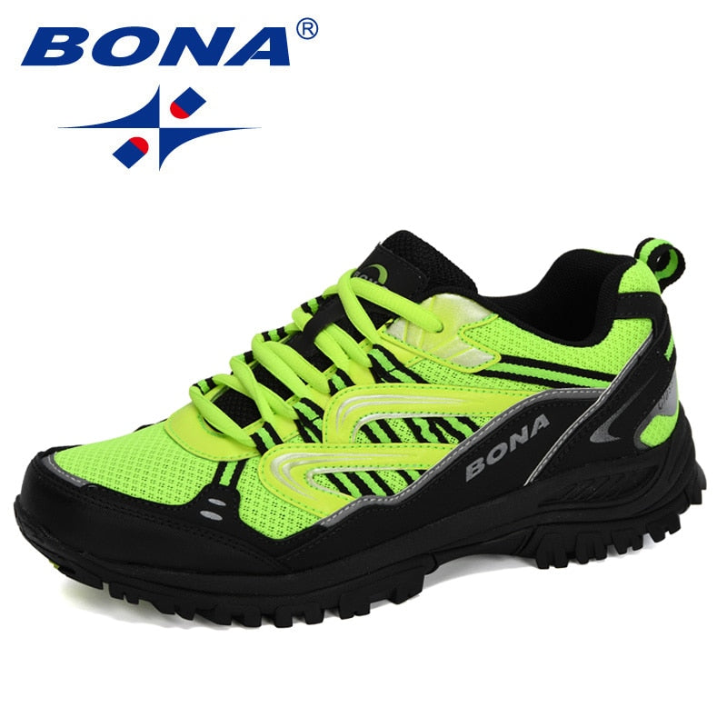 BONA New Designers Popular Sneakers Hiking Shoes Men Outdoor Trekking Shoes Man