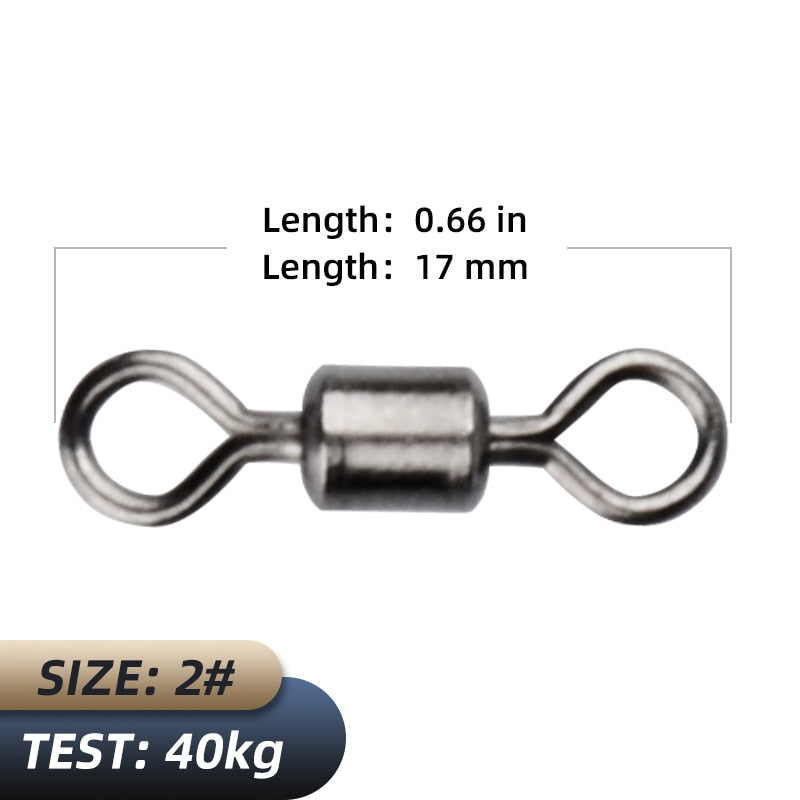 MEREDITH Fishing Accessories/Fishing Tools Bearing Swivel Solid Rings Connector Convenient safe