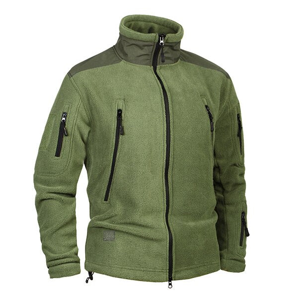 Mens Fleece Jacket Outdoor Riding Climbing Hiking Hunting Camping Outerwear Thermal