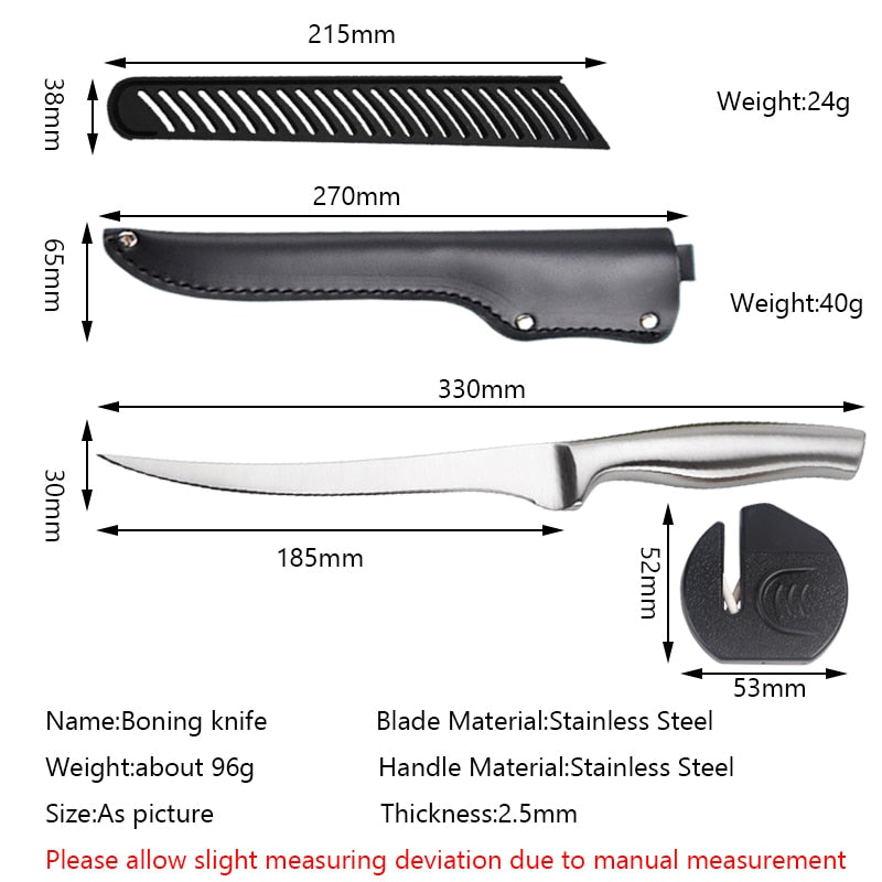 7 Inch Japanese Style Practical Stainless Steel Kitchen knife Boning Knife fish Eviscerate