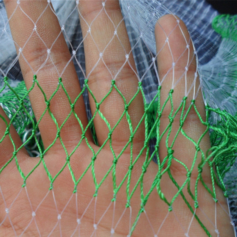 Open diameter 350cm Korean style cast net fishing nets hand throw round rede fishing tool