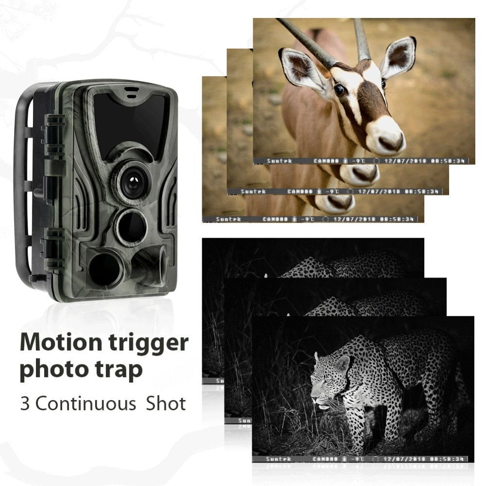 Hunting Camera Trail Cameras Night Vision Photo Trap  HC801A Wireless Wildlife Surveillance Tracking