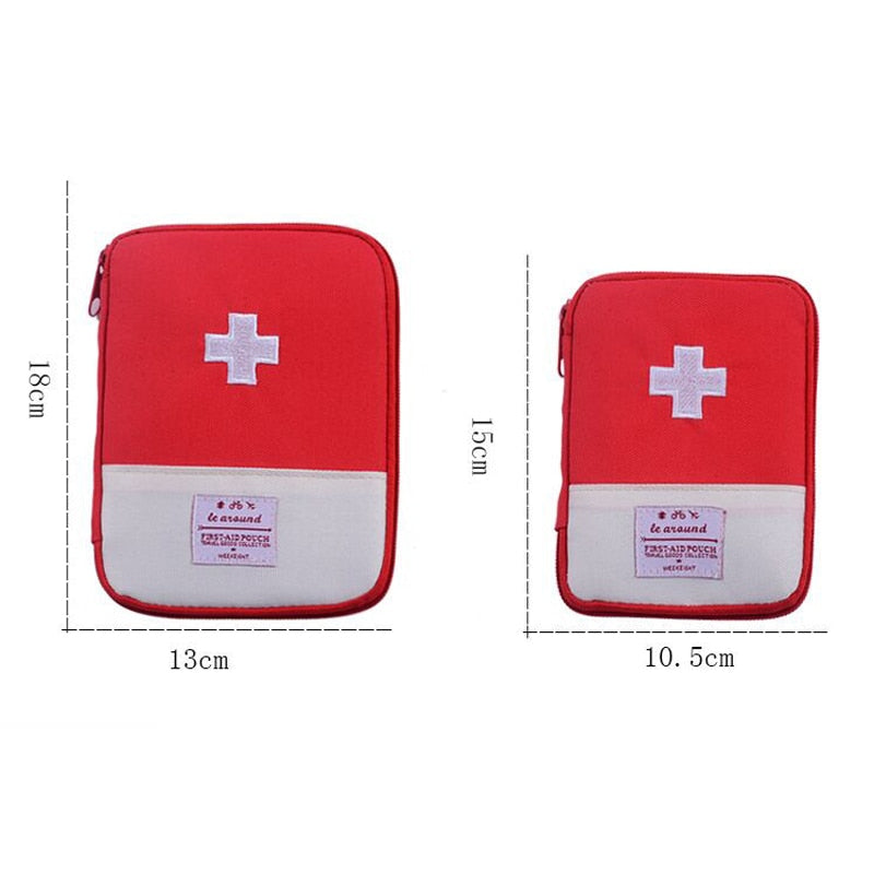 Portable Organizer Mini Travel Bag First Aid Emergency Medical Kit Survival Bag Wrap Gear