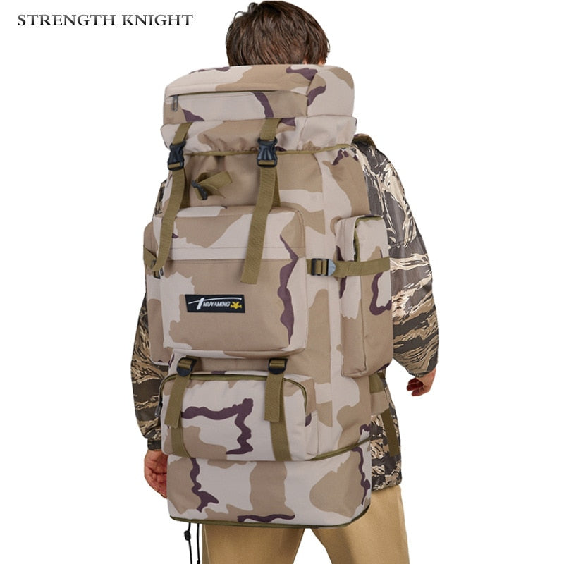 Backpack Nylon Waterproof Military Camouflage Molle Army Men Rucksack Travel