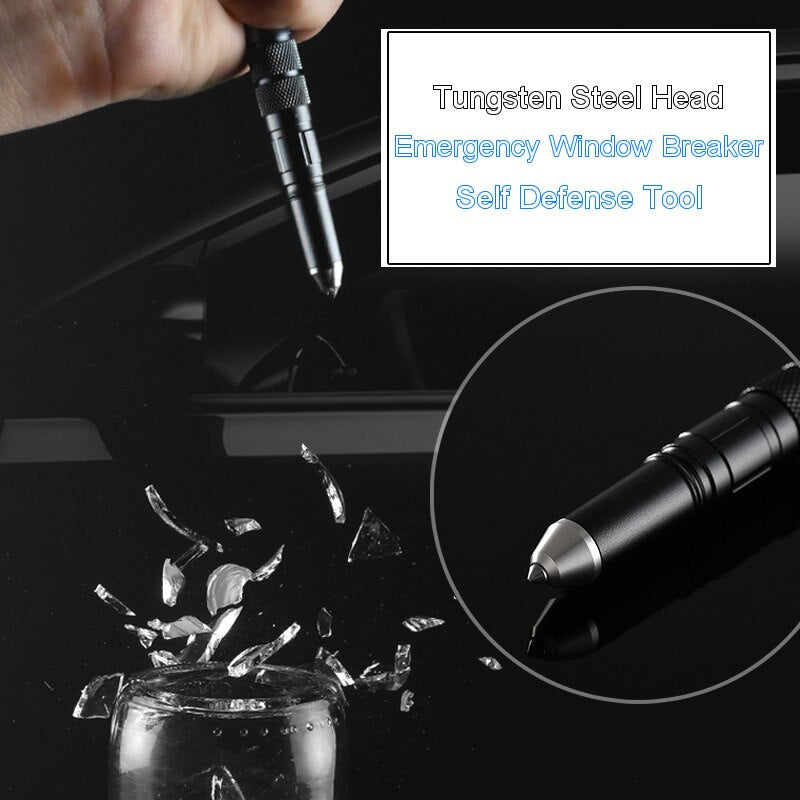 4-In-1 Portable Tactical Pen Flashlight Bottle Opener Emergency Glass Breaker Outdoor