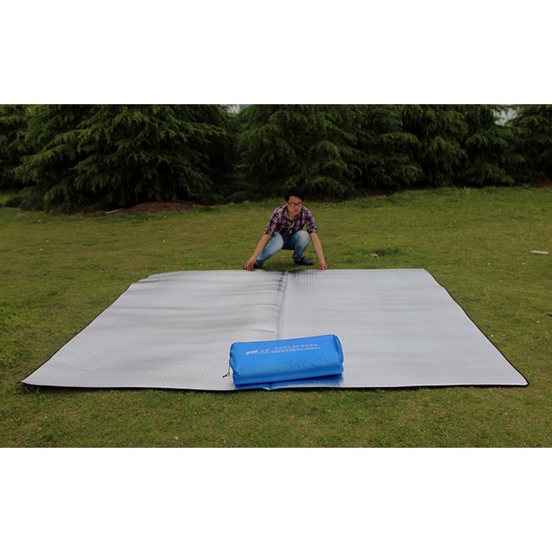 Waterproof Camping Mat Picnic Blanket Beach Mattress Sleeping Pad Aluminum Foil EVA