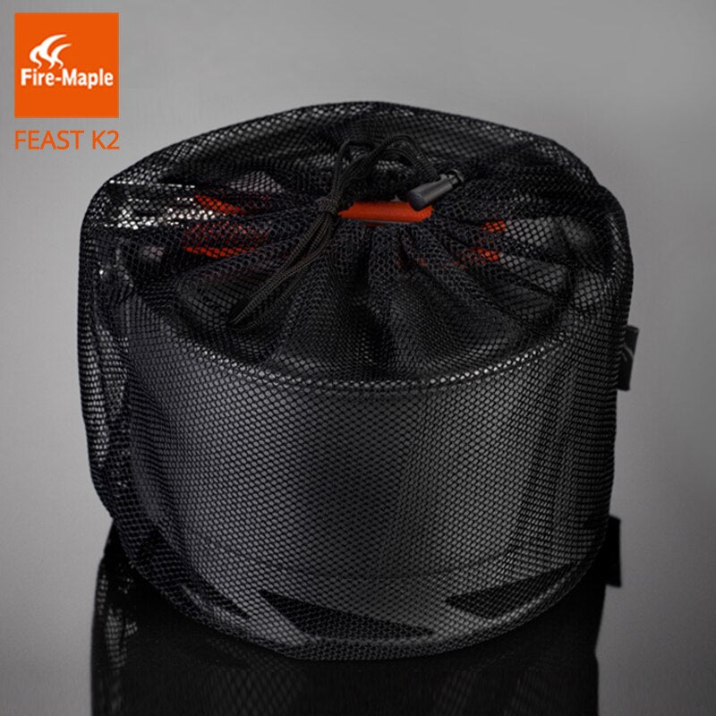 Fire Maple Feast Series K2 1.5L Outdoor Portable Foldable Handle Heat Exchanger Pot Camping Kettle