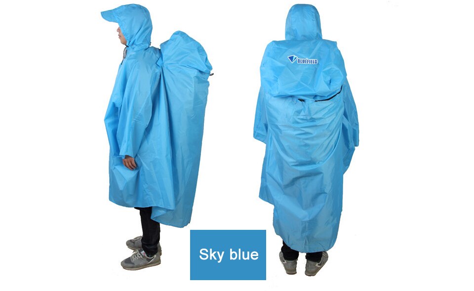 Backpack Cover One-piece Raincoat Poncho Rain Cape Outdoor Hiking Camping Jackets