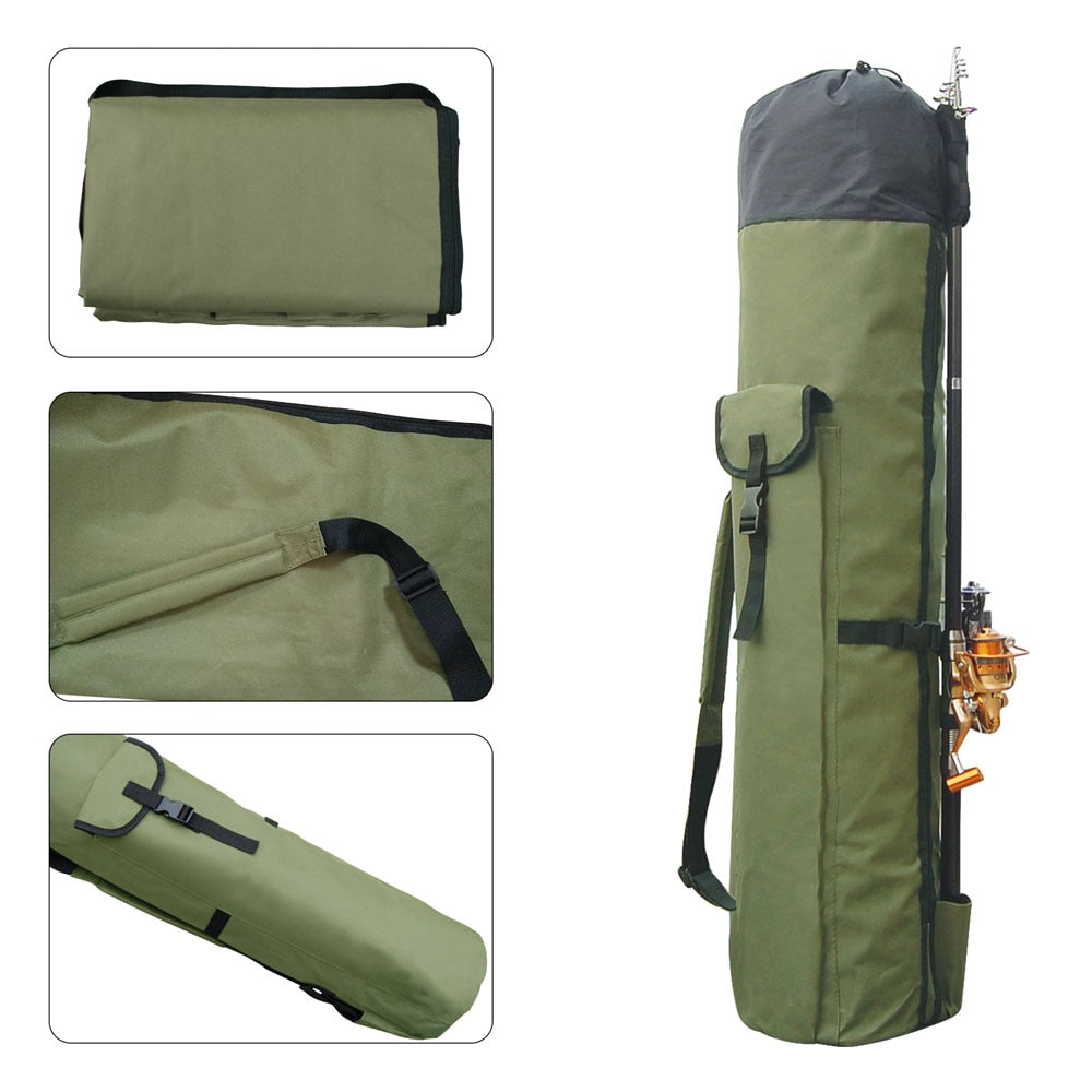 Shaddock Fishing Portable Multifunction Nylon Fishing Bags Fishing Rod Bag Case Fishing